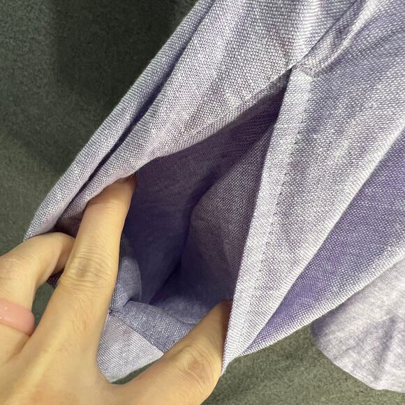 Susan Graver Pure Regular Cross Dued Linen Blend Sweet Lilac X-Large - Picture 10 of 10